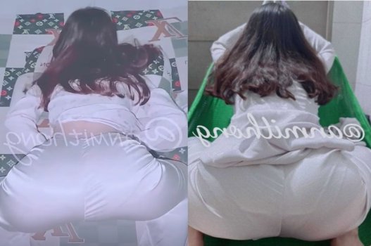 Đụ trong bộ áo dài khoe lồn