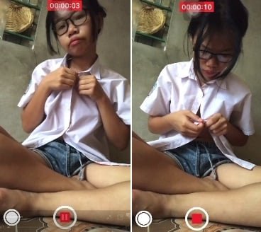 Em gái học sinh Việt Nam khao khát trong những phút giây bí ẩn