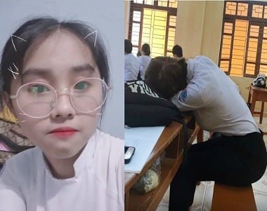 Học sinh xinh đẹp mang kính thích làm 